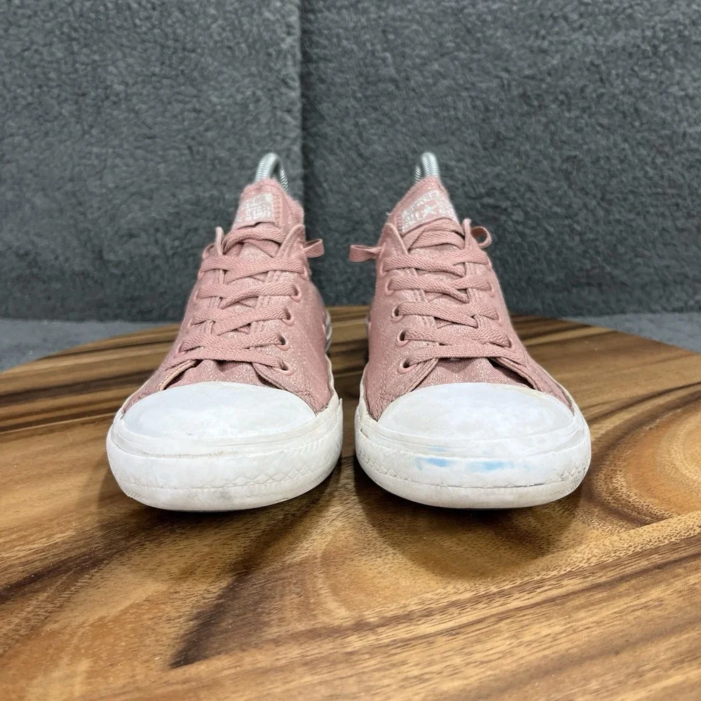 Converse Chuck Taylor All Star Junior Low‎ Top Sneakers Pink Glitter Size 5